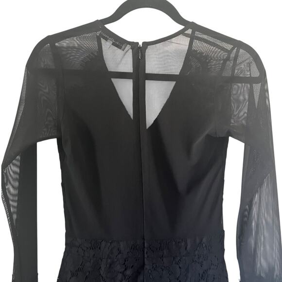 Karina Grimaldi Olivia Black Lace Mini Dress Size XS - Picture 4 of 12